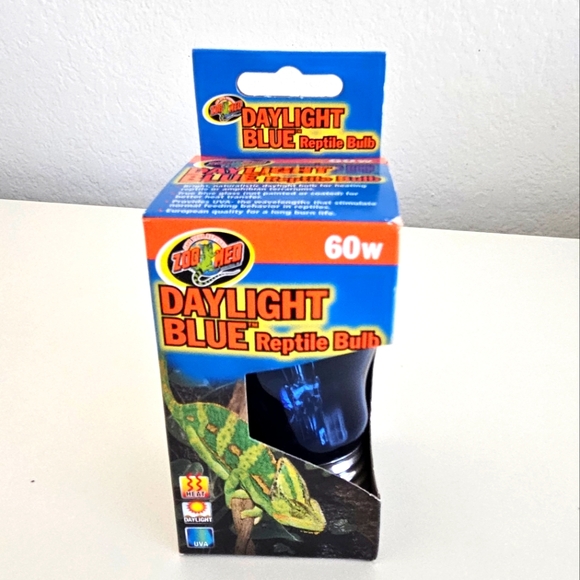 Zoo Med Other - NEW Daylight Blue Reptile Bulb 60W Heating Reptile Amphibian Terrariums Lighting